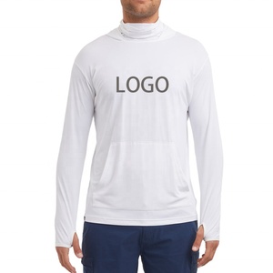 Customizable Performance Fishing Hoodie Stretch Fabric 100% Polyester Long Sleeve UV Protection Fishing Shirt - Product Image 3
