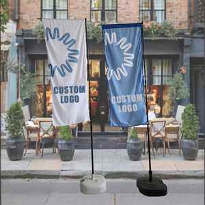 Custom Windproof Feather Flag for Display Pole Promotion Feather Flag Advertising Beach Flags - Product Image 1