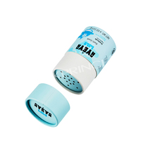 Bocaux biodégradables personnalisés boîte d'emballage de bombe de bain en carton boîte-cadeau ronde savon poudre papier Tube papier bébé bain trempage tube boîte