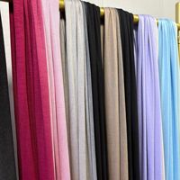 Hijab Opaque Premium en Tissu Dégradé, Casquette Ombrée, Écharpe Hijabs Imprimée en Jersey de Coton