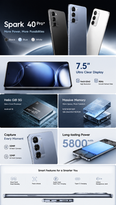Venta Caliente Spark40 Pro+ Teléfono Inteligente Android de 6.8 Pulgadas con 24G+512G de Almacenamiento al por Mayor - Product Image 2