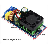 Carte d'amplificateur numérique IRS2092S, amplificateur HIFI monophonique 500W haute puissance classe D, surpasse le LM3886