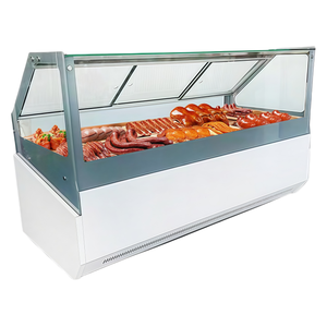 Armoire de buffet modulaire revêtement anti-empreintes digitales Meze turc/Feijoada brésilienne cloisons coulissantes pour équipement de réfrigération - Product Image 1