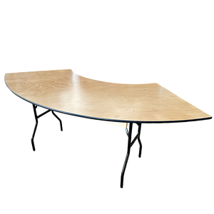 Mesa Dobrável em Forma de Serpentina de Madeira Compensada para Casamentos - Product Image 6