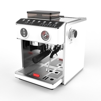 Machine à expresso italienne à double chaudière avec contrôle de température PID, cafetière connectée pour la maison et le camping-car avec système d'eau chaude