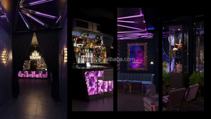 Ensemble de mobilier de bar commercial pour discothèque, <span class=keywords><strong>comptoir</strong></span> de bar LED à vendre, lumière LED RVB colorée, <span class=keywords><strong>comptoir</strong></span> de bar d'hôtel, discothèque - Product Image 3