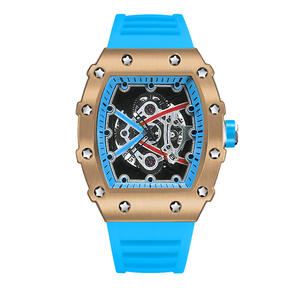 Orologio da Polso ZIDO alla Moda con Quadrante Tonneau, Data Luminosa, Cinturino in Silicone, Orologio da Uomo di Lusso Casual Impermeabile - Product Image 3