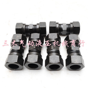 Raccords de compression hydrauliques pour tuyaux en acier, à double manchon droit, plusieurs tailles disponibles pour équipements hydrauliques - Product Image 2