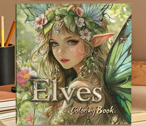 Nouveauté 2026 : Livres <span class=keywords><strong>de</strong></span> coloriage pour enfants, Filles beauté anime, Livre <span class=keywords><strong>de</strong></span> coloriage A0125, Fêtes <span class=keywords><strong>de</strong></span> filles, Elfe, Livre <span class=keywords><strong>de</strong></span> coloriage facile pour adultes - Product Image 4