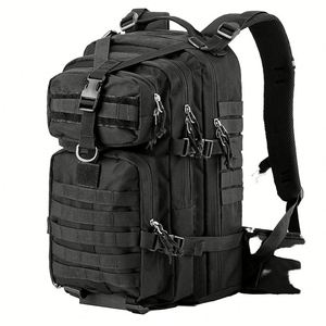 Sac à dos tactique 56-76L Système MOLLE Extérieur en nylon Cadre unisexe Utilisation en extérieur Fermeture à glissière Sangles en sangle - Product Image 3