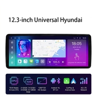Radio Estéreo para Auto Android 15 de 12.3 Pulgadas, 6+128G, con CarPlay Inalámbrico, Android Auto, BT, WiFi, FM/RDS, SWC, GPS, DSP, Asistencia de Reversa