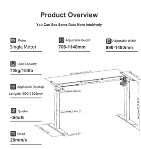 Office Solution <strong>Supplier</strong> Electric Height <strong>Adjustable</strong> Standing <strong>Desk</strong> Ergonomic <strong>Computer</strong> Smart Sit Stand Table Lifting <strong>Desk</strong> - Product Image 2