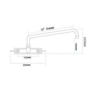 อะไหล่ก๊อกน้ำติดผนัง ก๊อกน้ำเชิงพาณิชย์ พื้นผิวโครเมียม ก๊อกน้ำอ่างล้างจานในครัว ตัวกรองน้ำ - Product Image 2
