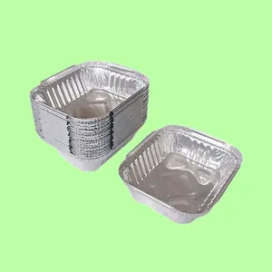 Vassoio foglio di alluminio Pan per alimenti tostatrice piatti usa e getta contenitore uso per imballaggio cibo caldo