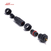 Tira de Led para exteriores LLT, enchufe de 2 pines, Cable de iluminación Led, resistente al agua, conector M12 de 2, 3, 4, 5, 6, 7 pines