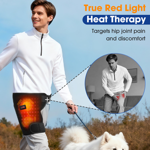 Fascia Riscaldante e Massaggiante a Luce Rossa per Fianchi e Cosce - Doppio Motore a Vibrazione, 3 Livelli di Calore e 3 Livelli di Vibrazione - Product Image 3