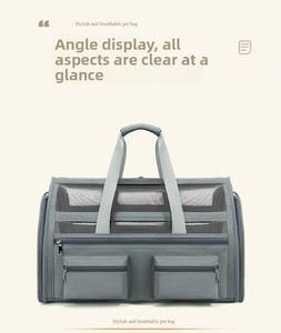 Bolsa de Transporte para Mascotas Oxford Clásica, Resistente y Cómoda, Plegable y Transpirable, Diseñada para el Transporte Diario de Gatos y Viajes al Aire Libre - Product Image 2