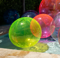 Globe à neige gonflable en PVC transparent de 40 cm, 50 cm, 80 cm, ballon décoratif suspendu
