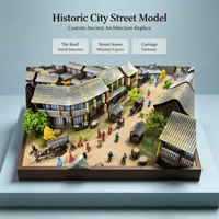 Maquette d'architecture de rue historique personnalisée