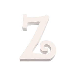 Lettera Decorativa Ilan Z 14,5 cm Bianca per Decorazione Murale - Product Image 1