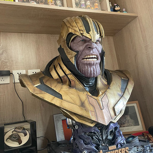 Estatua de Busto de Thanos de Tamaño Real a Precio de Fábrica, Escultura de Resina de Fibra de Vidrio para el Hogar, Estatua de Personaje de Marvel en Venta - Product Image 2