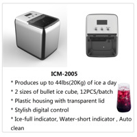 20L Rapide de fabrication de glace automatique compression table glace faisant la machine