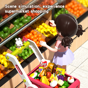 Ensemble <span class=keywords><strong>de</strong></span> jeu <span class=keywords><strong>de</strong></span> rôle pour enfants XST, chariot <span class=keywords><strong>de</strong></span> supermarché, simulation <span class=keywords><strong>de</strong></span> courses, <span class=keywords><strong>légumes</strong></span> et fruits en plastique ABS, jouets pour enfants <span class=keywords><strong>de</strong></span> 2 à 7 ans, EN71 - Product Image 6