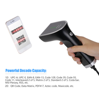 Lector de código Qr de alta calidad Lector Codigo De Barras compatible con escaneo de pantalla USB con cable de mano 2D escáner de código de barras