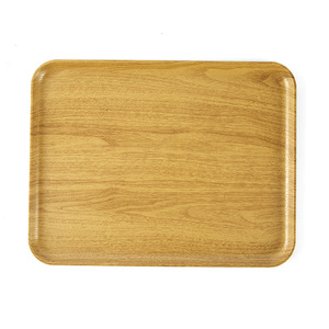 Juego de bandejas de servir de madera estilo japonés, rectangulares, con vetas de madera amarillas, para té, café, uso en hoteles - Product Image 4