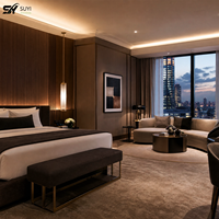 Panel Dinding Dekoratif WPC Motif Kayu Tahan Air Anti Gores untuk Interior Ruang Tamu Hotel Apartemen