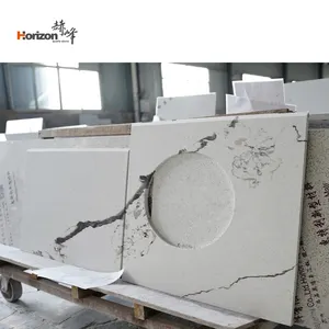 Horizon Illuminated Quartz Wall Panels Quartz Panel Display Granite Natural Rock Slab Lar Quartz Stone Countertop