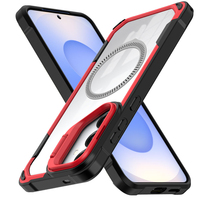 Coque arrière de protection intégrale populaire avec anneau magnétique pour charge sans fil et protection d'objectif d'appareil photo pour Samsung S25 et iPhone 17 16