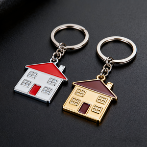 Llavero de Metal Promocional de Alta Calidad con Forma de Casa y Logotipo Personalizado al por Mayor - Product Image 4