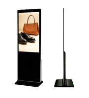 Écran d'affichage numérique LCD tactile infrarouge de 55 pouces sur pied pour promotion en centre commercial et marketing