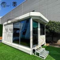 Capsule spatiale modulaire à faible teneur en carbone, personnalisée en usine, avec cuisine et salle de bain