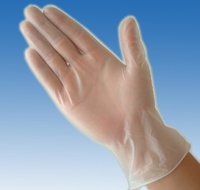 Gants jetables transparents en PVC Jingya 9" 12" à faible teneur en poussière et faibles teneurs en ions, qualité salle blanche, en vinyle, tailles S M L
