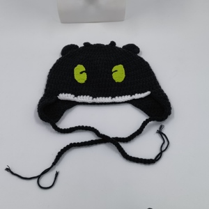 Petite quantité en stock pour le dédouanement: chapeau tricoté drôle fait à la main de style dessin animé (série Web/Internet-Famous) - Product Image 6
