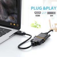 Cable Adaptador Bidireccional DVI-D/DVI-I Macho a Hembra, Trenzado de PVC, Conversor de Video HD 1080P para HDTV, Proyector, DVD, Monitor de Computadora