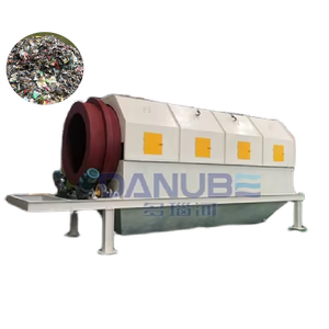 Pantalla de trommel de gran capacidad OEM, equipo de clasificación de residuos sólidos, clasificador de basura municipal - Product Image 1