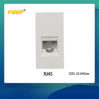 Enchufe Eléctrico RJ45 Cat6a/Cat6 10A/13A/20A con Autoconexión a Tierra, Habilitado para SDK CE, Tipo 45x45 con Puertos USB C, IP40, Cable de 1.5m, 110-250V