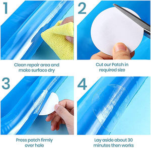 Parches Autoadhesivos Transparentes de TPU Impermeables WBG, Flexibles, para Reparación de Lotes de Bote, Piscinas, Colchones Inflables y Neumáticos - Product Image 5