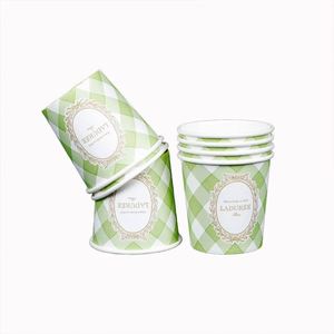 Gobelets à café jetables en papier ondulé PE - Fabrication chinoise, prix bas, vente en gros, gobelets mini personnalisés de 4 oz de qualité alimentaire avec logo - Product Image 6