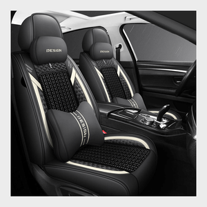 Fundas de Asiento de Coche de Cuero de Seda de Hielo Transpirable de Alta Calidad, Color Marrón, Diseño Elegante, Ajuste Universal, Accesorio Interior para CRV - Product Image 2