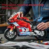 Guly 60569 1:5 Ensemble de blocs de construction de moto sportive 2225 pièces, kit de modèle de moto de course avec freins à disque pour collectionneur et revendeur
