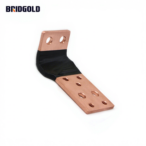 Barres de bus en cuivre laminé flexible 300A pour le stockage d'énergie de la batterie, mise à la terre - Product Image 3