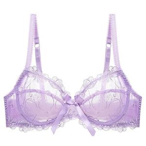 Nuevo sujetador francés 2026 ultrafino transparente con encaje, para busto grande, adelgazante y antideslizante - Product Image 6