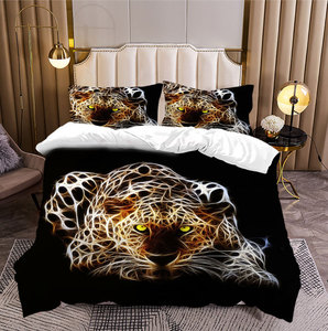 Ultra-Soft Polyester Hypoallergenic 3pcs Duvet Cover <strong>Sheet</strong> <strong>Set</strong> Customizable Animal 3D Digital Printing Bedding <strong>Set</strong> - Product Image 6