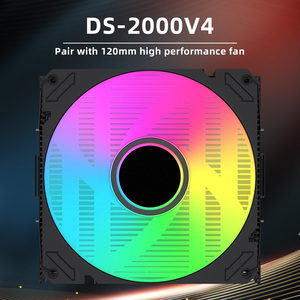 Ds2000v4 đen bán sỉ tùy chỉnh nhà máy bán buôn <span class=keywords><strong>CPU</strong></span> tản nhiệt bốn ống nhiệt argb đầy màu sắc không có ánh sáng <span class=keywords><strong>CPU</strong></span> Fan - Product Image 4