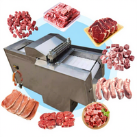 Machine à Découper la Viande Multifonctionnelle en Dés, Découpeuse Automatique de Poulet et de Bœuf, Trancheuse Commerciale