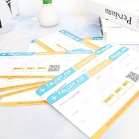 Transfert thermique passeport vol & avion billet OEM personnalisé disponible compagnie aérienne carte d'embarquement papier billets d'avion